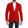 Blazer giacca cappotto slim fit in cashmere rosso - IT46 - S