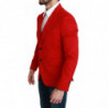 Blazer giacca cappotto slim fit in cashmere rosso - IT46 - S
