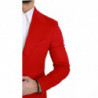 Blazer giacca cappotto slim fit in cashmere rosso - IT46 - S