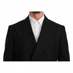 Giacca slim fit nera Cappotto Blazer in lana - IT54 - XL