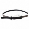 Cintura sottile fibbia rotonda pelle marrone - 100 CM / 40 INCHES