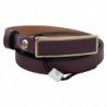 Cintura sottile pelle fibbia logo dorato - 90 CM / 36 INCHES