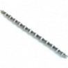 Bracciale uomo in acciaio anallergico cromato-satinato - Trama 4