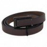 Fibbia con logo tattico in pelle marrone scura - 100 CM / 40 INCHES