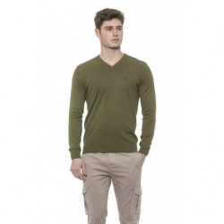 Maglione in cotone verde - L