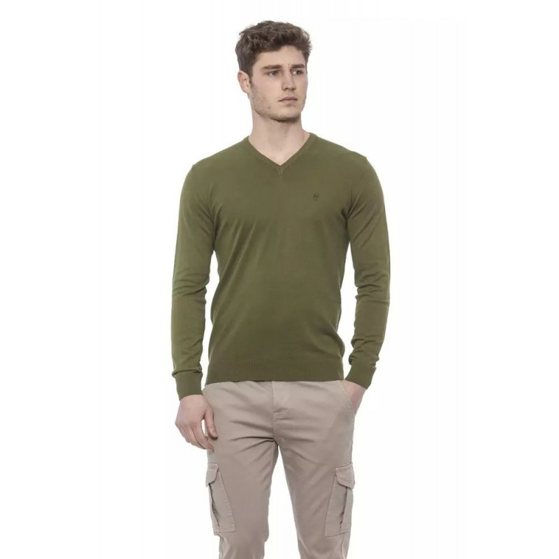 Maglione in cotone verde - L
