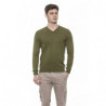 Maglione in cotone verde - L