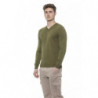 Maglione in cotone verde - L
