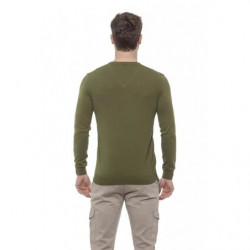 Maglione in cotone verde - L
