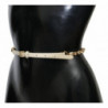 Cintura in pelle bianca con cristalli - 95 CM / 38 INCHES