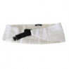 Cintura da uomo in cotone bianco con fascia in vita - IT50 - L