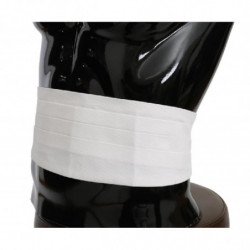 Cintura da uomo in cotone bianco con fascia in vita - IT50 - L