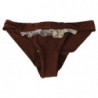 Costume da bagno bikini a due pezzi in pizzo marrone - IT42-M