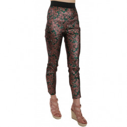 Pantaloni corti in jacquard broccato cangiante multicolor - IT40-S