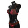 Costume da bagno da spiaggia a due pezzi marrone rosa - IT42-M