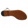 Scarpe sandali infradito con monete in pelle bianca - EU35/US4.5