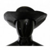 Cappello da cowboy a tesa larga nero in tinta unita - 58 CM-M
