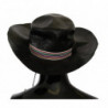 Cappello da cowboy a tesa larga nero in tinta unita - 58 CM-M