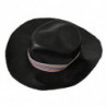 Cappello da cowboy a tesa larga nero in tinta unita - 58 CM-M
