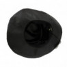 Cappello da cowboy a tesa larga nero in tinta unita - 58 CM-M
