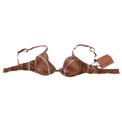 Intimo di seta push up in pizzo nudo - IT2 - S