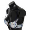 Intimo reggiseno reggiseno in nylon stampato blu - IT1 - XS