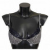 Intimo reggiseno reggiseno in pizzo a righe blu - IT2 - S