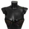 Intimo reggiseno push up in nylon leopardato nero - IT1 - XS