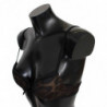Intimo reggiseno push up in nylon leopardato nero - IT1 - XS