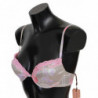 Intimo push up elasticizzato in seta di pizzo rosa - IT2 - S