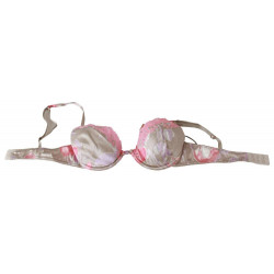 Intimo push up elasticizzato in seta di pizzo rosa - IT2 - S
