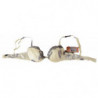 Intimo di seta con reggiseno push up in pizzo grigio beige - IT2 - S