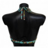 Top bikini da spiaggia con stampa floreale verde menta - IT1 - XS