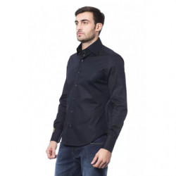 Camicia in cotone blu - L