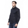 Camicia in cotone blu - L