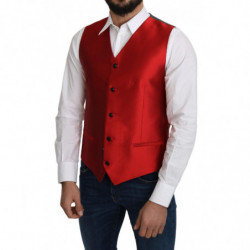 Gilet formale in vita rossa 100% seta - IT50 - L