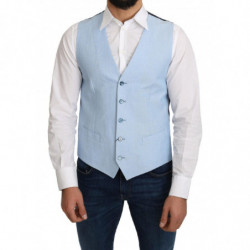 Gilet formale in viscosa elasticizzata blu - IT48 - M