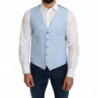 Gilet formale in viscosa elasticizzata blu - IT48 - M