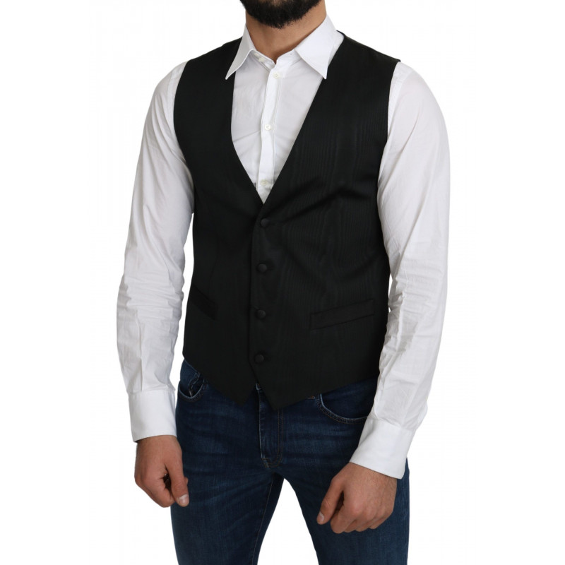 Gilet cappotto formale grigio 100% seta - IT46 - S