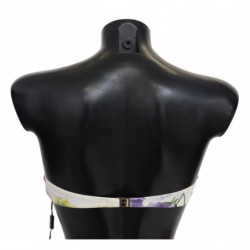 Top bikini da spiaggia da donna stampa floreale multicolore - IT2 - S