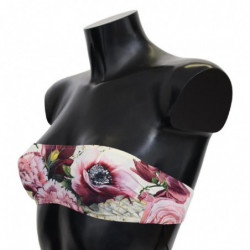 Top bikini da spiaggia da donna stampa floreale multicolore - IT2 - S