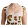 Camicetta intima a canotta marrone bianca - IT48 - XL