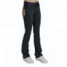 Jeans per pantaloni in denim svasato slim a vita media grigia - W26