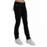 Jeans skinny in cotone denim nero a vita media - W24