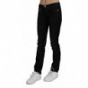 Jeans skinny in cotone denim nero a vita media - W24