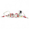 Top bikini da spiaggia con stampa floreale bianca - IT1 - XS