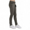 Jeans skinny in cotone denim grigio a vita bassa - W24