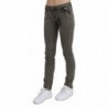 Jeans skinny in cotone denim grigio a vita bassa - W24