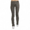 Jeans skinny in cotone denim grigio a vita bassa - W24