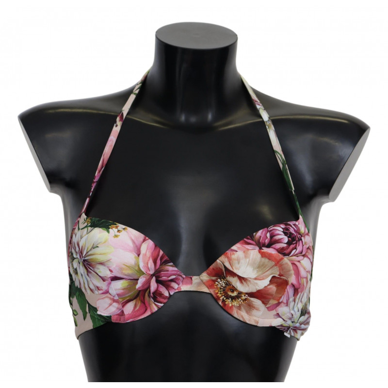 Top bikini da spiaggia costumi da bagno floreali multicolori - IT1